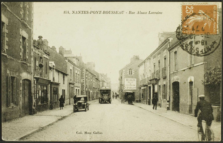 Pont-Rousseau. - La rue Alsace-Lorraine.