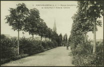 Pont-Rousseau. - La maison hospitalière Saint-Paul, l'allée du calvaire.