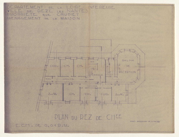 Parc municipal (rue Chupiet). - Acquisition de la propriété Romme-Zbinder ; aménagement de la maison en logements et bibliothèque ; construction d'un caveau et des W.C. pour le concierge ; aménagement d'une pièce d'eau ; édification d'un portail ; construction de sanitaires publics : estimation, actes de propriété, cahiers des charge, devis, dossiers d'adjudication, pièces de marché, plans, mémoires, correspondance.