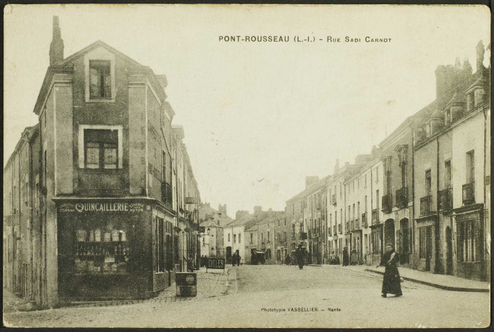 Pont-Rousseau. - La rue Sadi Carnot, vue de la rue Félix Faure.