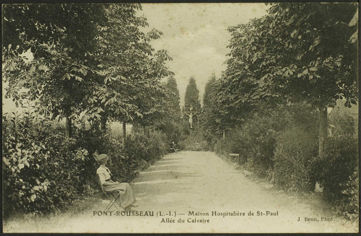 Pont-Rousseau. - La maison hospitalière Saint-Paul, l'allée du calvaire.