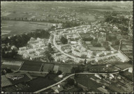 Claire-cité. - Vue aérienne du sud de la cité des Castors et du château de la Balinière.