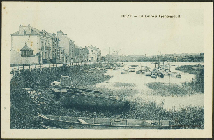 Trentemoult. - Le quai Surcouf, la rade et Chantenay en arrière-plan.