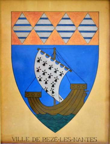 Blason de la ville de Rezé : dessin.