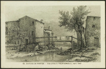 Trentemoult. - Dessin de l'intérieur du village vers 1830.