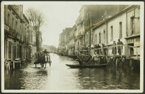 Pont-Rousseau. - Inondations 1936, la rue Alsace-Lorraine.