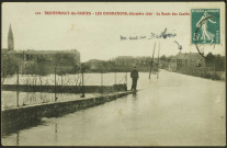 Trentemoult. - Inondations 1910, la route des Couëts et le séminaire.