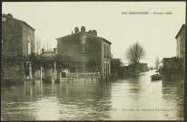 Norkiouse. - Inondations 1904, croisement de l'avenue de la Loire et de la route de Nantes à Norkiouse.