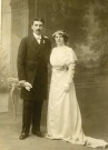 Mariage avec Joséphine Colliaux le 2 mai 1914 à La Garenne-Colombes : photographie.