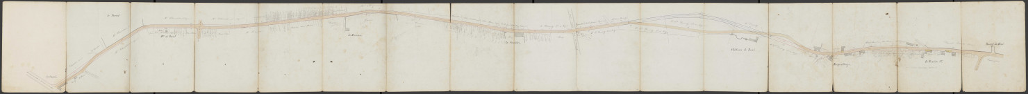Chemin vicinal de petite communication n°3 de Ragon à la Loire. - Acquisition et aliénation de terrains ; alignement de voirie : plans, tracés, actes d'acquisition, lettres d'offre, arrêtés préfectoraux, état des parcelles à acquérir et leurs propriétaires, enquête, correspondance.