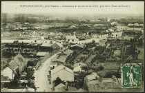 Pont-Rousseau. - La rue de la Sèvre avec le cimetière Saint-Paul et la maison hospitalière Saint-Paul en arrière-plan, vue prise du clocher de l'église.