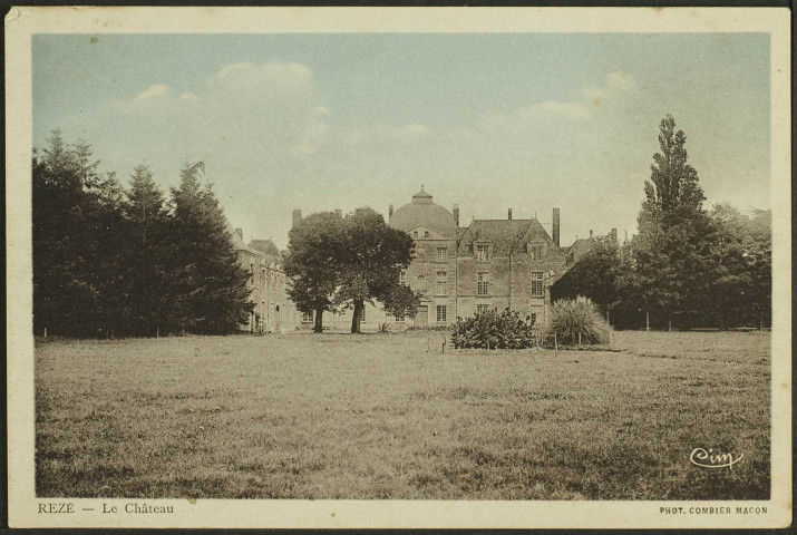 Le château de Rezé. - Façade est.