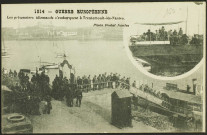 Trentemoult. - Première guerre mondiale, les prisonniers allemands à l'embarcadère en 1914.