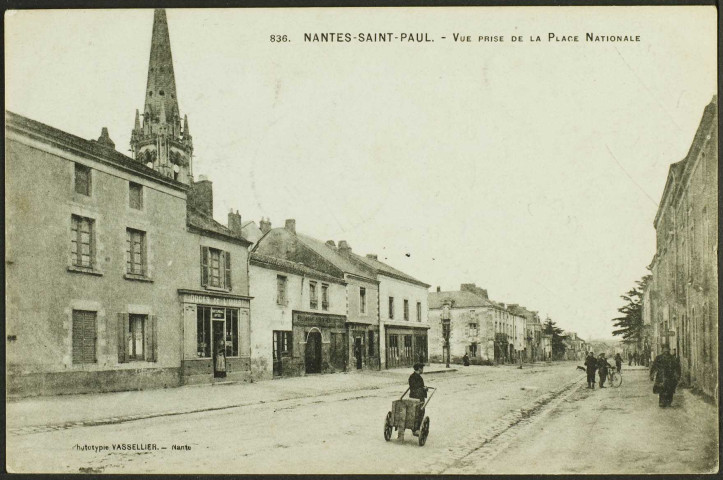 Pont-Rousseau. - La rue Nationale près de la place Saint-Paul.