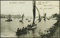 Trentemoult. - La Loire vers le port de Nantes.