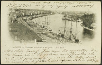 Panorama de la Loire, des quais de la Fosse et de l'Aiguillon.