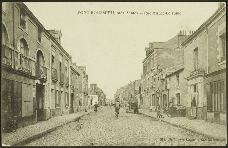 Pont-Rousseau. - La rue Alsace-Lorraine.