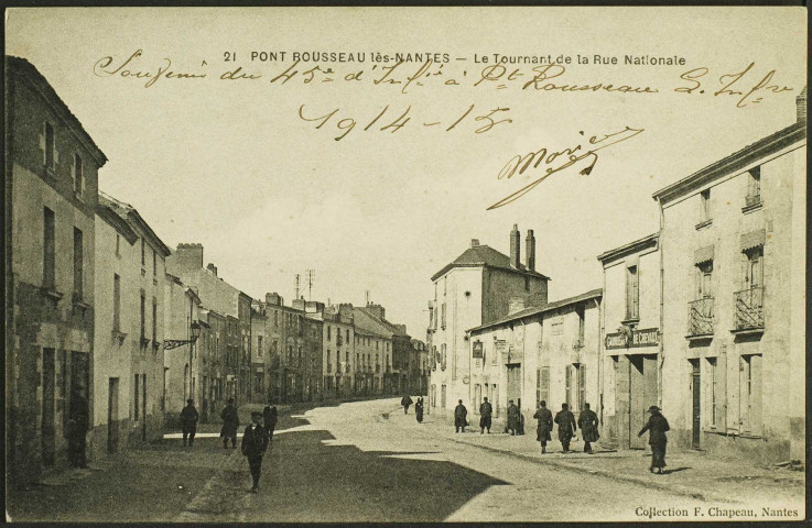 Pont-Rousseau. - La rue Nationale vers le nord.