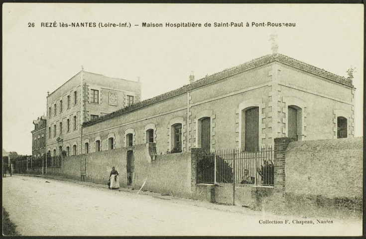 Pont-Rousseau. - La maison hospitalière Saint-Paul, rue de la Sèvre.