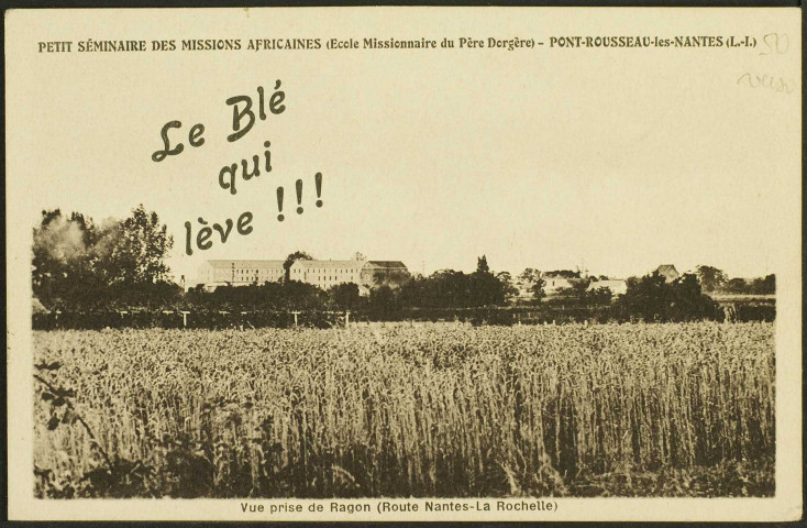 Les Naudières. - École apostolique Notre-Dame des Missions africaines, vue prise de Ragon.