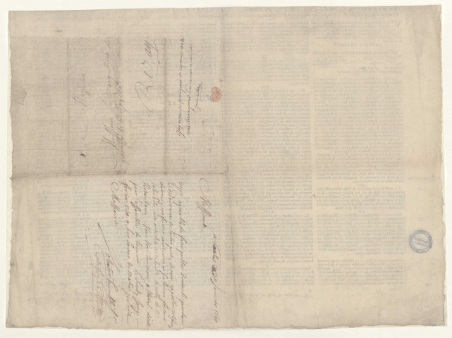 Recrutement par tirage au sort de deux miliciens à Rezé : ordonnance de l'intendant de Bretagne Poncarré de Viarme.