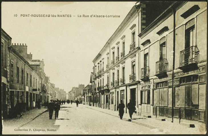 Pont-Rousseau. - La rue Alsace-Lorraine.