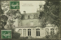 Le château de la Balinère . - Vue de l'extérieur, façade nord.