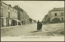 Pont-Rousseau. - La rue Sadi Carnot vers la rue Nationale au niveau de la place de l'église Saint-Paul.