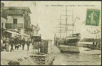 Trentemoult. - Le quai Jean Bart, l'embarcadère et le trois-mâts Madeleine Constance.