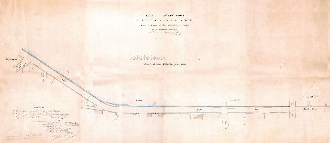 Village de Trentemoult. - Acquisition, échange et aliénation de terrains ; contentieux ; travaux d'aménagement, d'alignement et d'exhaussement : acte de cession ou d'échange, lettres d'offre, procès-verbal d'expertise, arrêtés préfectoraux, délibérations, minutes de jugements, plans, enquête de commodo et incommodo, rapport, décompte des ouvrages exécutés, soumission, correspondance.