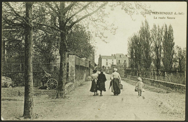 Trentemoult. - Vue prise de la place des Filets vers la rue de la Californie.