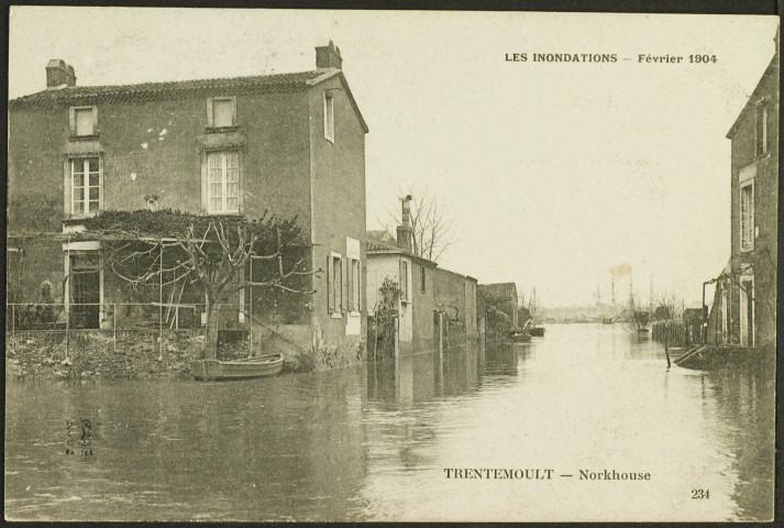 Norkiouse. - Inondations 1904, avenue de la Loire.