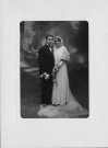 Portrait du couple : 1 photographie noir et blanc.