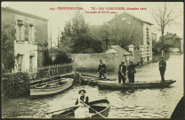 Trentemoult. - Inondations 1910, route de Norkiouse.