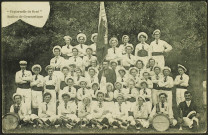 La Fraternelle de Rezé, section de gymnastique. - Groupe d'enfant en uniforme.