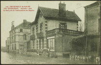 Trentemoult. - Inondations 1910, le quai Jean Bart vu de l'embarcadère.