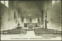 Les Naudières. - École apostolique Notre-Dame des Missions africaines, l'intérieur de la chapelle.