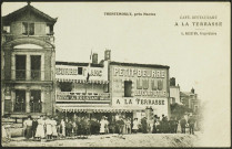 Trentemoult. - Le quai Jean Bart et le café-restaurant A la terrasse.