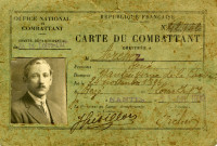 Carte du combattant.