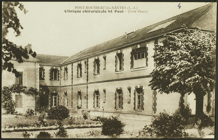 Pont-Rousseau. - La clinique Saint-Paul, vue du jardin.