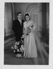 Portrait du couple : 1 photographie noir et blanc.