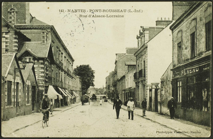 Pont-Rousseau. - La rue Alsace Lorraine.