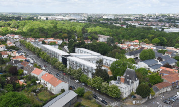 Immeuble Domus conçu par l'architecte Y.-J. Laval, photographie de T. Mézerette, 2021 (© Ville de Rezé)