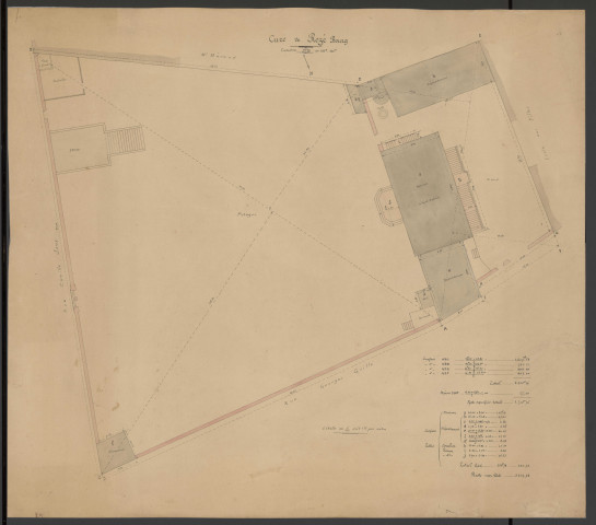 Presbytère Saint-Pierre de Rezé. - Travaux : correspondance, plans, devis, factures, états des réparations et travaux.