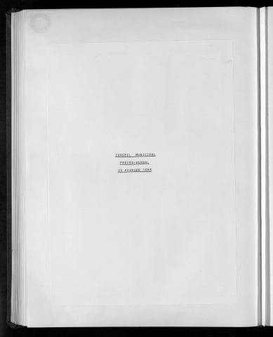 Conseil du 25 février 1983