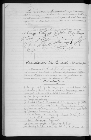 Conseil du 1er mars 1925