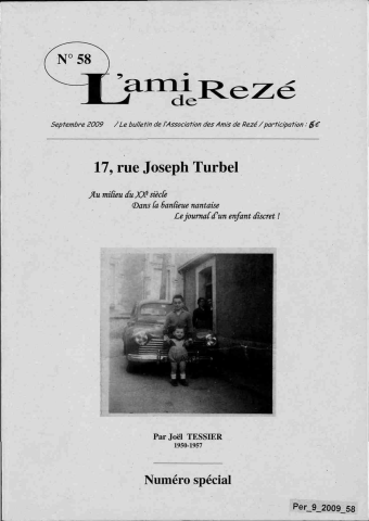 18 rue Joseph Tubel : au milieu du Xxè siècle, dans la banlieue nantaise, le journal d'un enfant discret !